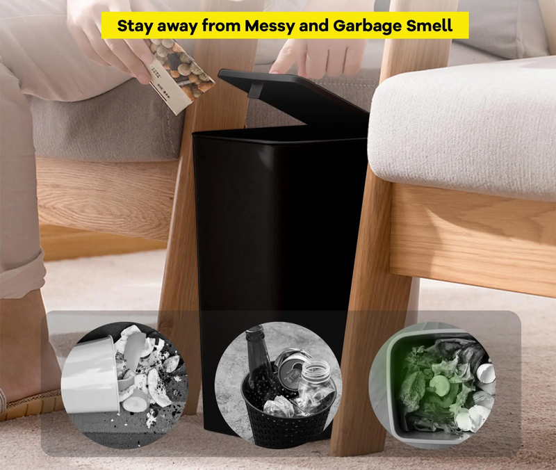 EcoPress 10L Badkamer Prullenbak