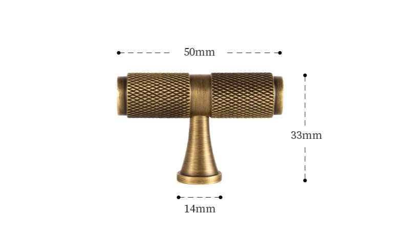Nurlin Massief Antiek Messing Kastgreep