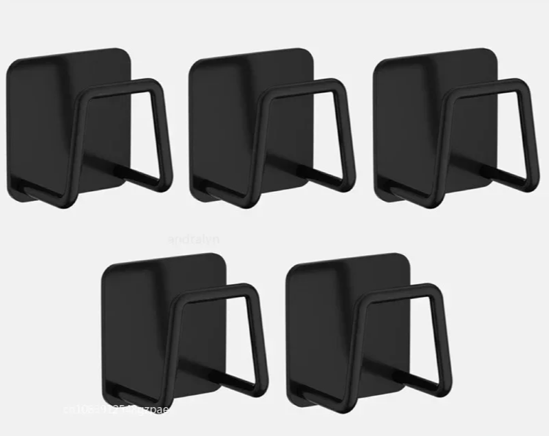 StickDry RVS Sponshouder – Zelfklevende Organizer voor Goothoek & Keukenaccessoires