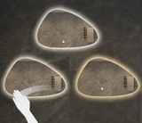 NordiLux Design Badkamerspiegel – Slimme LED Wandspiegel met Onregelmatige Vorm en Aluminium Frame