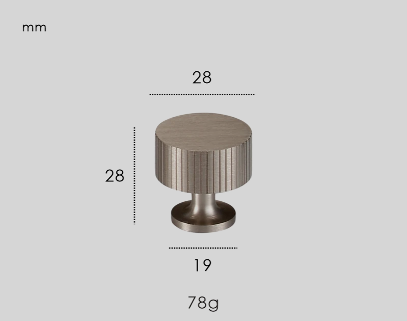 Nurlin Massief Messing Kastknoppen