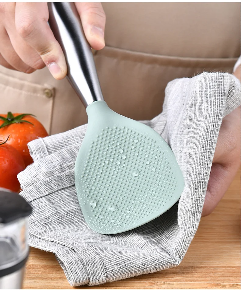 SilicaServe – Siliconen Anti-aanbak Kooklepel met Hittebescherming