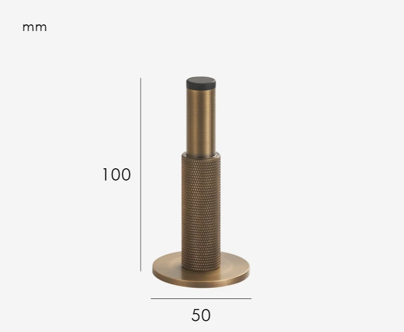 Nurlin Brass Knurled Deurstopper