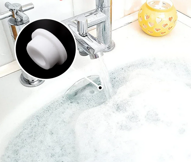 OVERFLOWSTOP – Universele Overloop Afdekdop voor Wasbak, Bad of Gootsteen