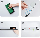 LUXROLLO - Zelfklevende RVS Toiletrolhouder (Verlengd & Zonder Boren)