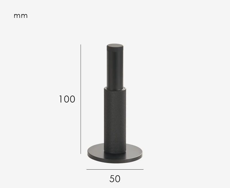 Nurlin Brass Knurled Deurstopper