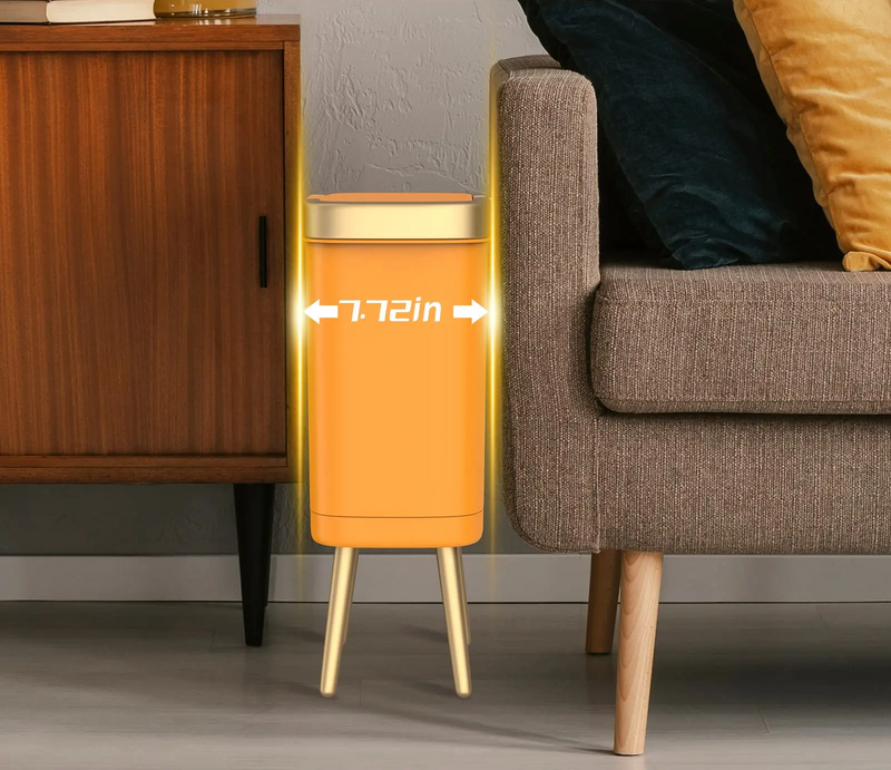 GoldenSlim Moderne Prullenbak met Deksel