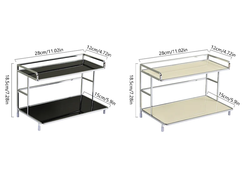 MetaRack Dubbel Laags Metalen Opbergrek