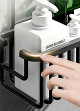 AluGrip Doucherek Zonder Boren – Verwijderbaar Aluminium Badmandje – Wandmontage & Roestvrij