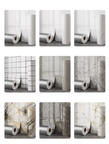 MarbleDream – Luxe Zelfklevend Marmerbehang met Schuimlaag