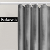 AquaWafel Luxe Douchegordijn – Extra Dik Wafelpatroon