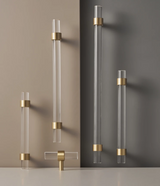 Moderne Messing & Acryl Meubelgreep