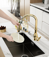 AquaFlex – Zilveren Uitschuifbare Keukenkraan met 360° Draaibare Uitloop