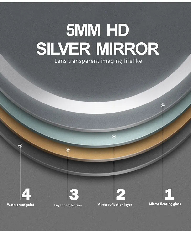 LUVODI Round Smart LED Badkamerspiegel