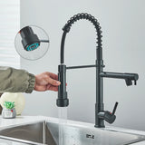 Uittrekbare Keukenkraan | Nikkelgoud | Warm & Koud Water | Enkel Handvat