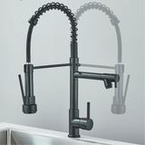 Uittrekbare Keukenkraan | Nikkelgoud | Warm & Koud Water | Enkel Handvat