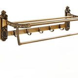 Vouwbaar Handdoekrek | Aluminium | 50–60 cm | Verplaatsbaar & Gelakt